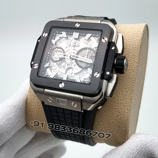 Hublot Square Bang Unico Titanium Ceramic 42mm Exact 1:1 Top Quality Replica Super Clone Swiss ETA HUB1280 Automatic Movement Watch