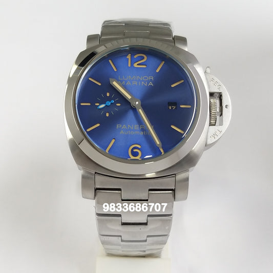 Luminor Panerai Marina Stainless Steel Blue Dial Super High Quality Swiss Automatic Watch