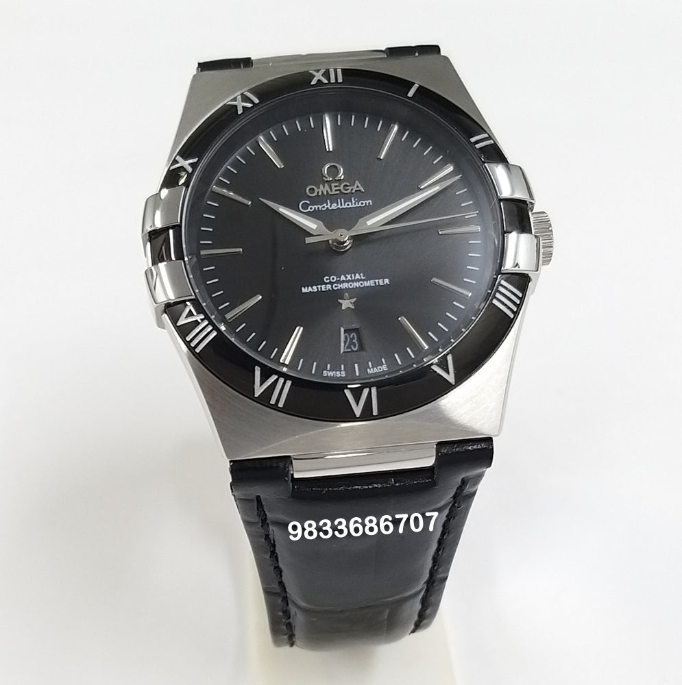 Omega Constellation Master Chronometer Silver Black Dial Super High Quality Swiss Automatic Watch
