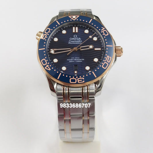 Omega Seamaster Diver Professional Dual Tone Blue Dial Super High Quality Swiss Automatic Watch