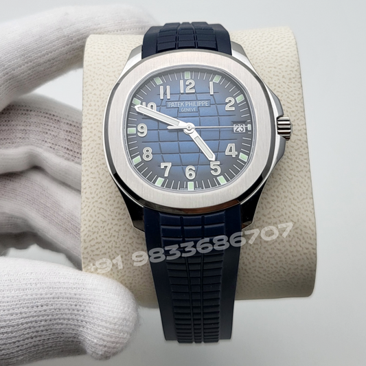 Patek Philippe Aquanaut White Gold 5168G-001 Blue Dial 42.2mm Exact 1:1 Replica Top Quality Super Clone Swiss ETA 26-330 S C Automatic Movement Watch