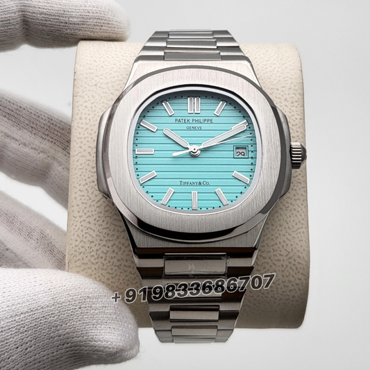 Patek Philippe Nautilus Tiffany_Co Blue Dial replica watches