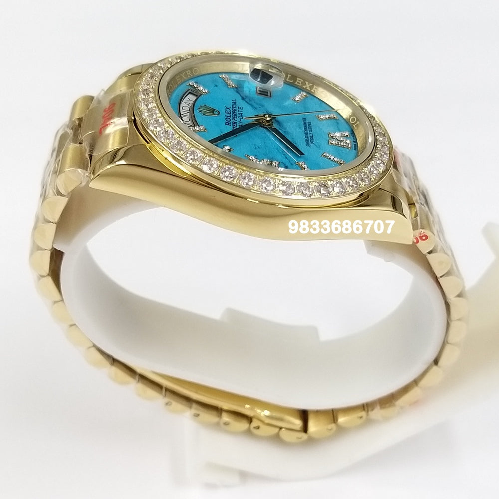Rolex Day-Date 36 Gold Blue Dial Super High Quality Swiss Automatic Salman Khan’s watch
