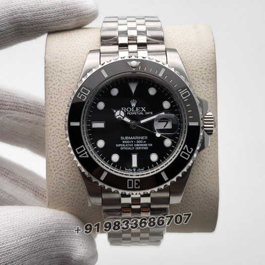 Rolex Submariner Stainless Steel Black Dial Jubilee Strap watch replicas