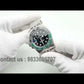 Rolex GMT Master II Lefty Green & Black Bezel Stainless Steel Strap Black Dial Super High Quality Swiss Automatic Watch