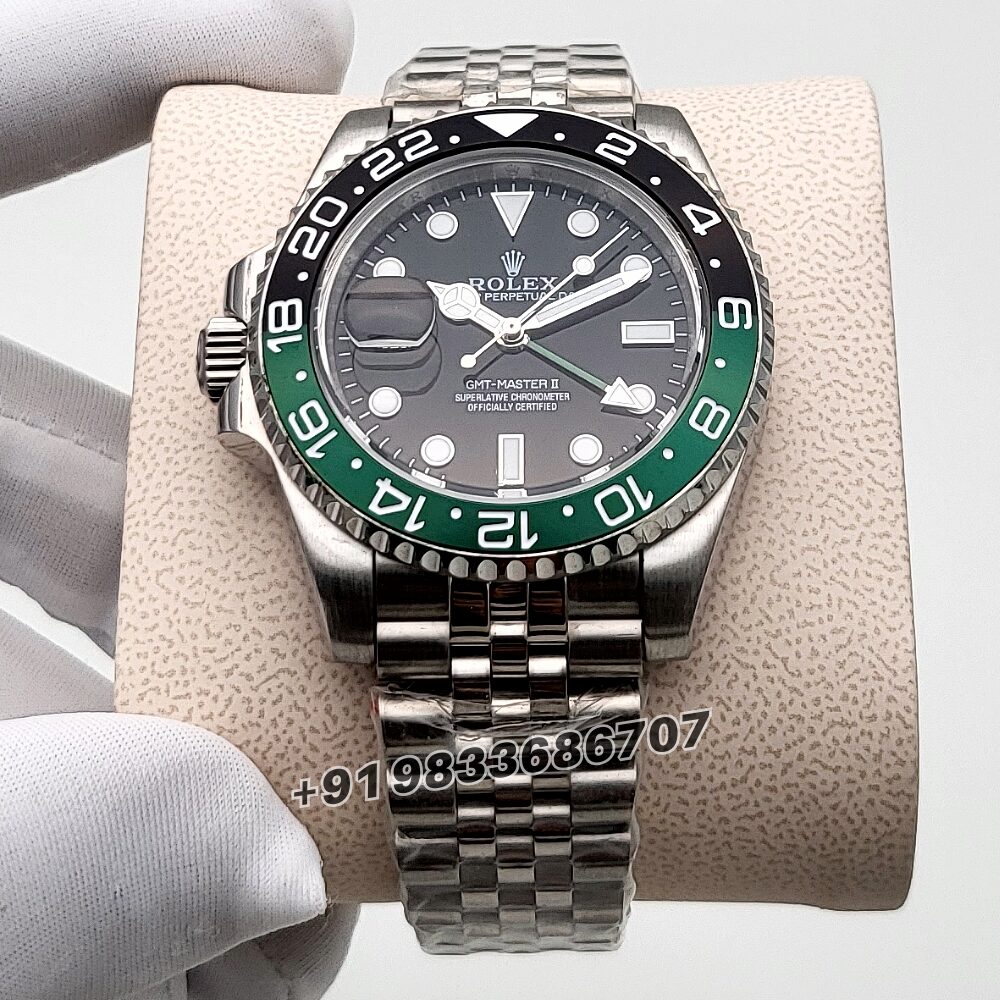 福幸 Rolex GMT Master II Sprite Left-Hand Black Dial 40mm Jubilee