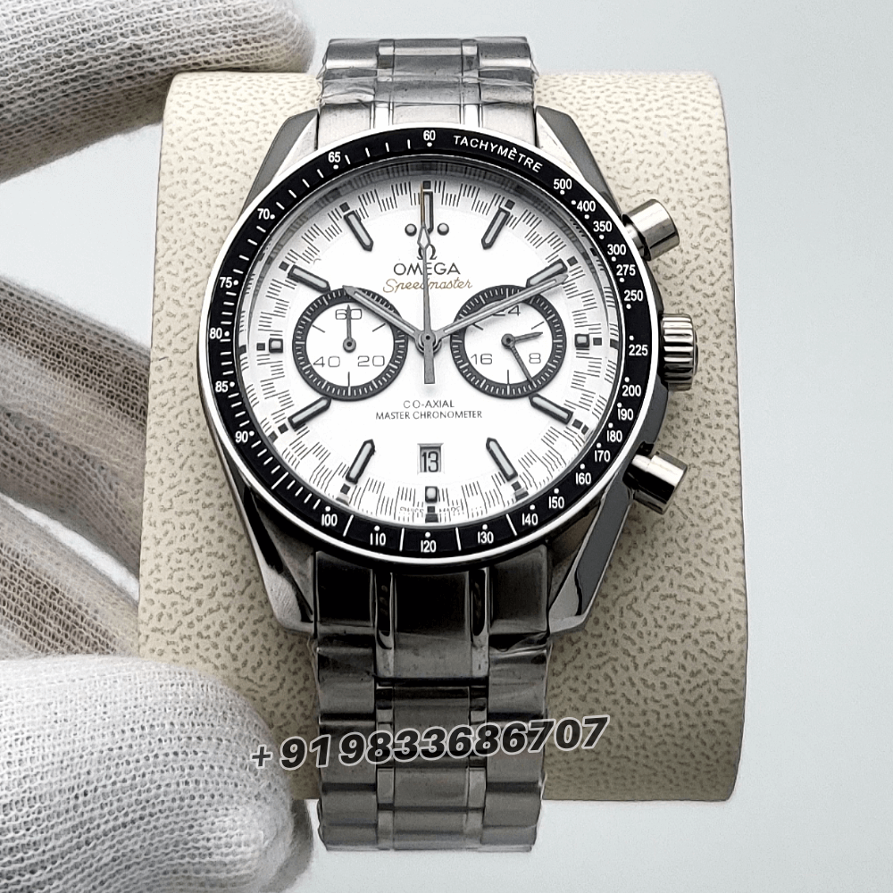 Omega Speedmaster Racing Co-Axial Master Chronograph White Dial
