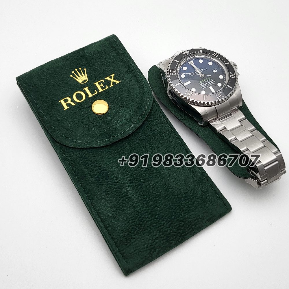 Rolex Green Velvet Travel Pouch with Insert - Billionaire Collection